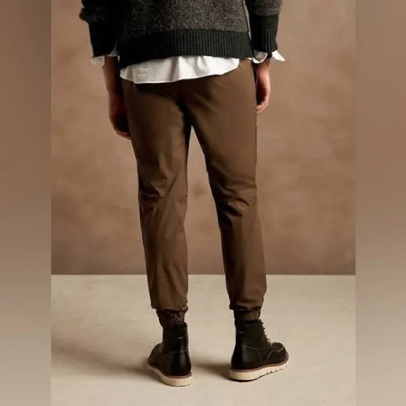 Banana Republic slim motion tech jogger, medium, brown - Picture 2 of 8
